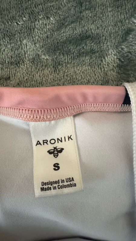 Aronik Men’s Swim Speedo Style Pink White Black Size S gallery