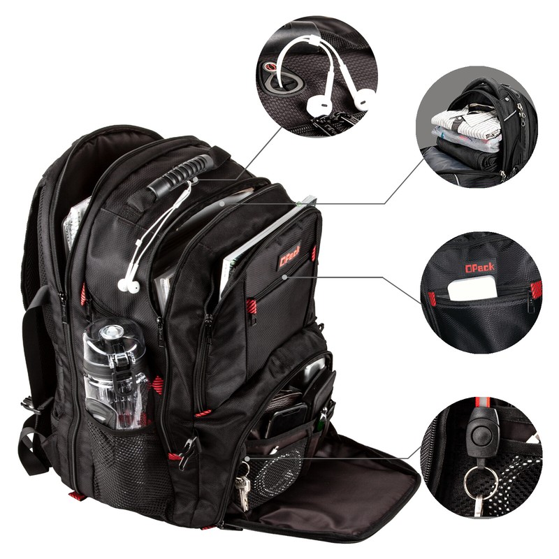 Extra Large TSA Friendly Durable Travel Backpack Anti-Theft 17″ Laptop Bag