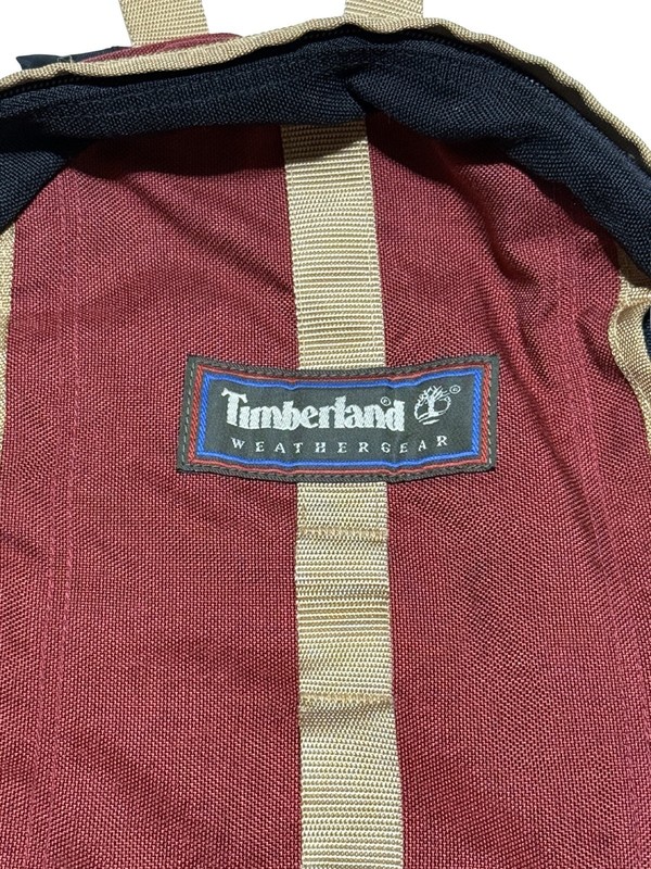 Vintage Timberland Weathergear Backpack - Red/Black/Tan gallery