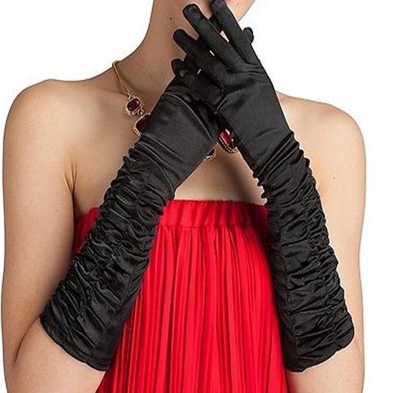 Bridal Wedding Opera Gloves Long Formal Dress-up Gloves for Women Clubs Party US gallery