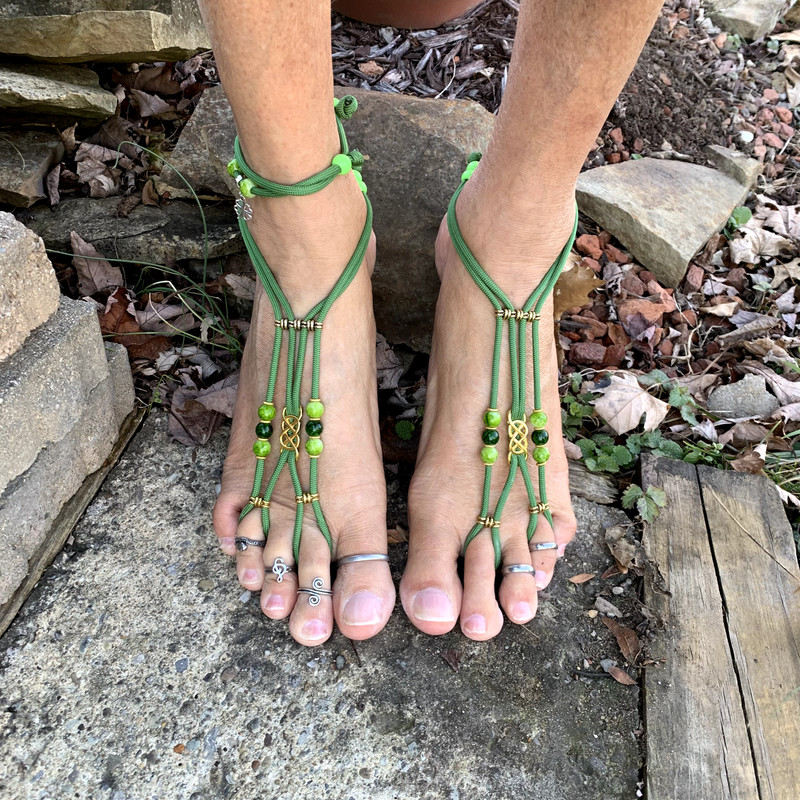 Chux Barefoot Sandals | Men | Sole less sandals | Beachwear | Irish Themed
