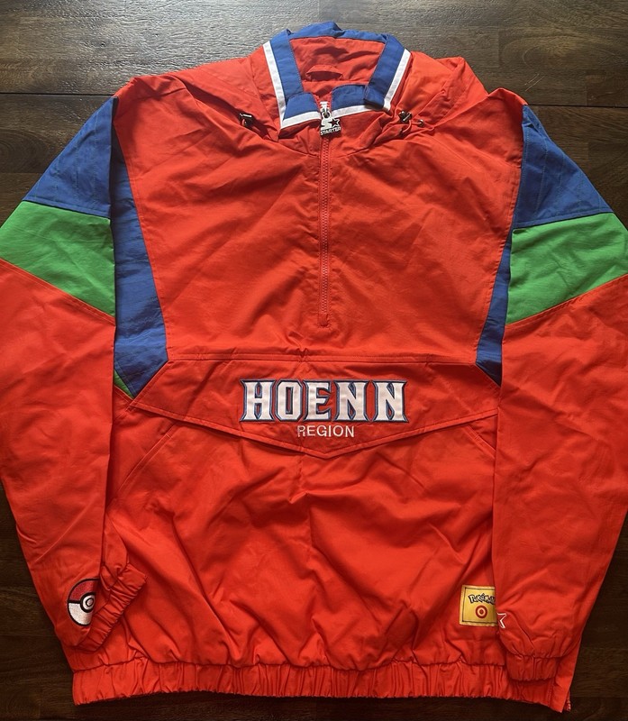 Pokemon x Target Starter Jacket Hoenn Region Size XL *IN HAND*
