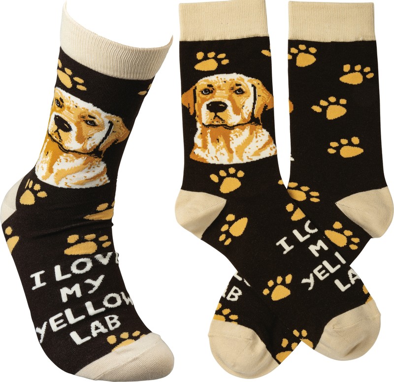 Primitives By Kathy Socks – I Love My Yellow Lab
