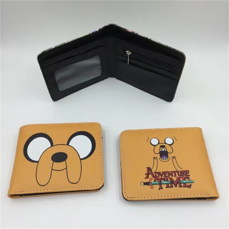 Adventure Time BMO Jake Anime Wallet Leather PU Bifold Wallet Coin Money Cilp