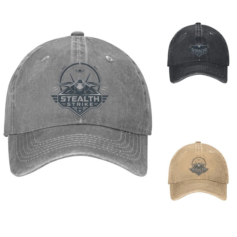 Stealth Fighter Jet Baseball Cap, Aviation Dad Hat