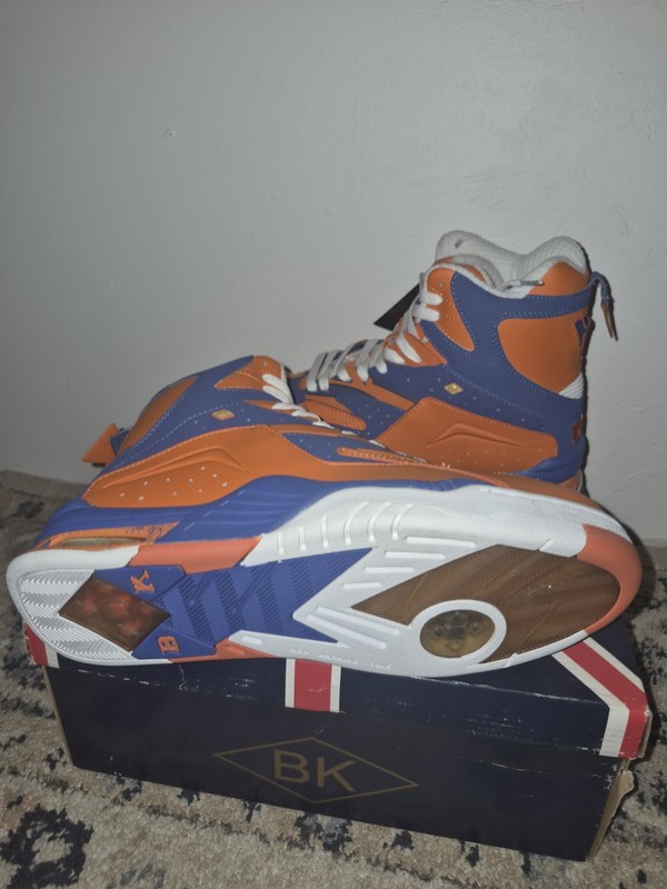 *RARE* NEW YORK KNICKS Dymacel Enforcer BRITISH KNIGHTS 90s Hightops Size 12 gallery