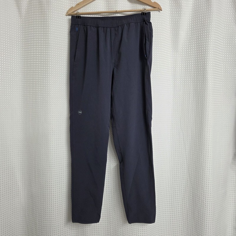 Janji Mens Transit Tech Pant Small Blue Tempest Water-repellent Jogger Stretch
