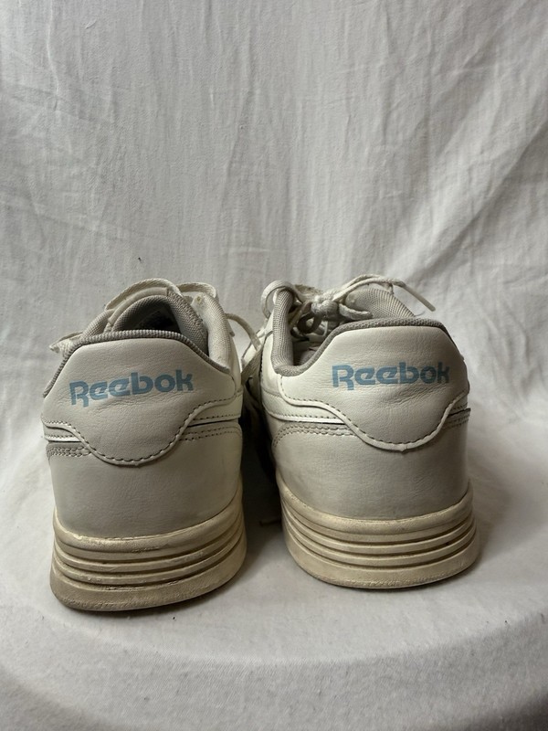 Reebok Mens Low Top Lace-Up Athletic Sneakers White/Gray/Red Solid gallery