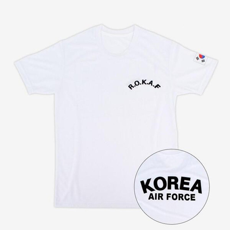 ROKAF Korean Army Cool Dry T-Shirt | Korean Flag | XS–4XL | 3 Colors
