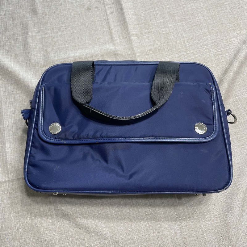 MOSCHINO Blue Bag with Yellow Interior Tote Bag *see Discription