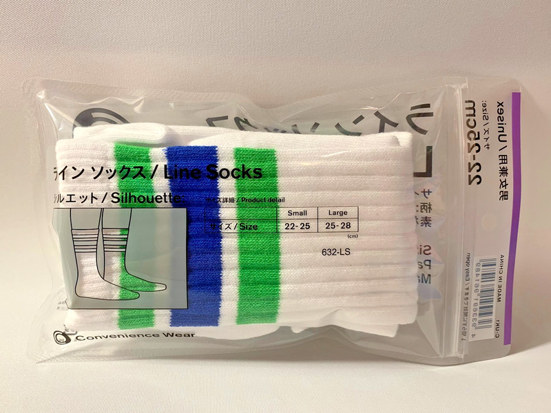 FamilyMart Japan Socks Unisex JP22-25cm, US3-7, EU35-40 White gallery