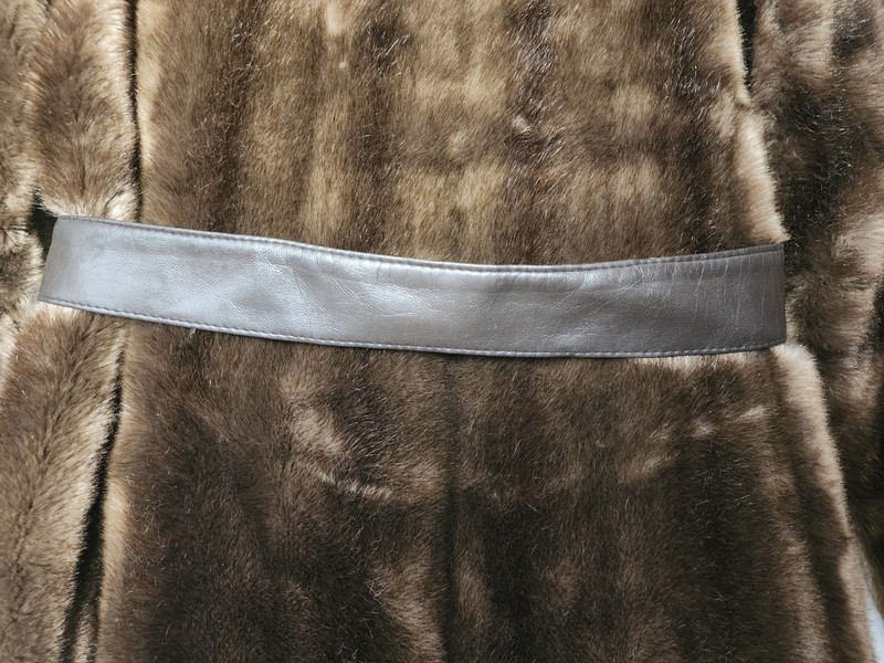 Vintage Tissavel France Faux Fur Mink Coat Jacket by Sycamore Womens Medium gallery