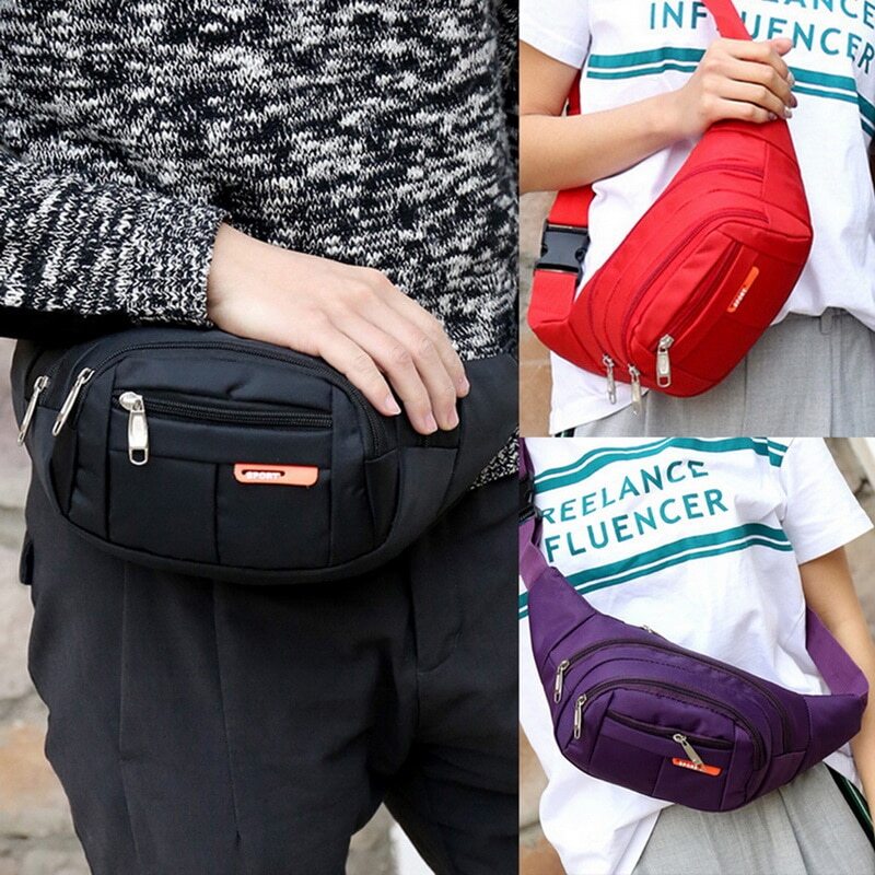 Waist Bag Fanny Pack for Men Women Hip Belt Bum Pouch Sport Travel Purse Unisex gallery