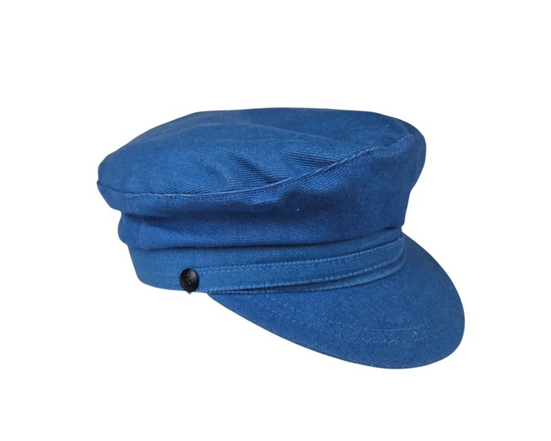 Authentic Aegean Greek Fisherman’s Cap ~DENIM~ Select your size ~NOS
