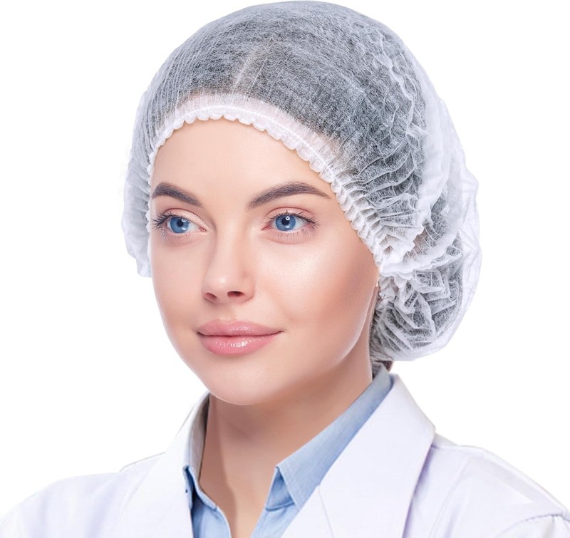 120 Pcs s, 21 Inches Hair Nets for Women and Men, Polypropylene Non-Woven Hai... gallery