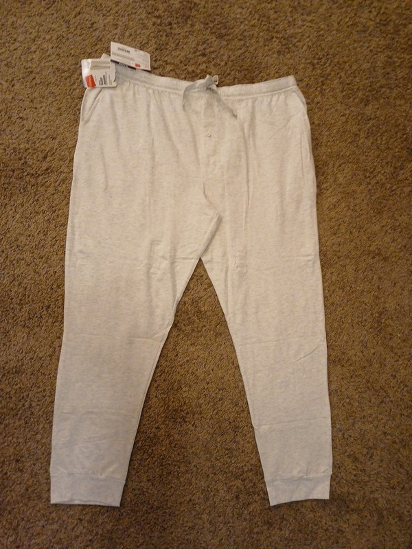 Hanes Originals Men’s 100% Soft Cotton French Terry Knit Sleep Jogger, Size 2x