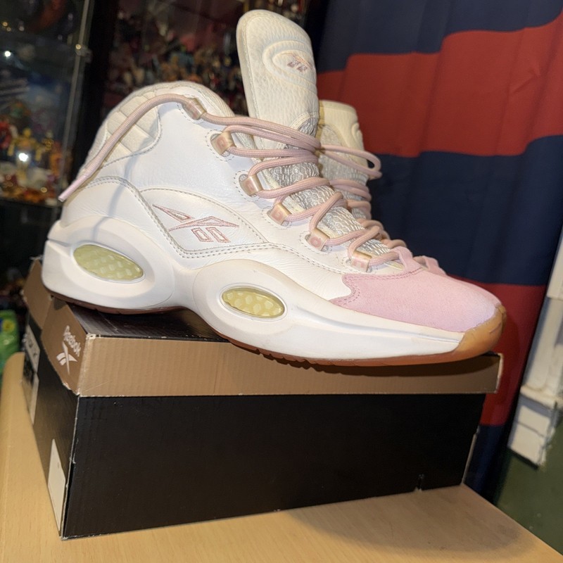Reebok Question Mid White Pink Toe G55120 Allen Iverson gallery