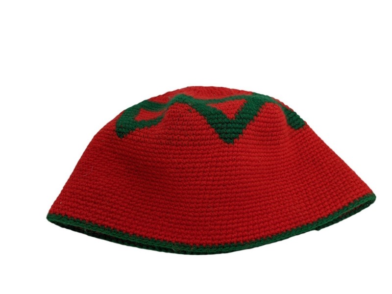 Moroccan Muslim Hat Kufi Wool Handmade Prayer Skull Cap Amazigh Motifs gallery