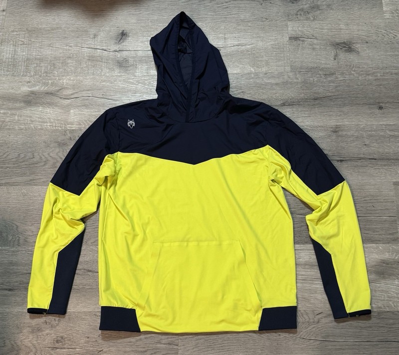 Greyson Color Block Navajo Hoodie XL Extra Large Maltese Blue Yellow EUC