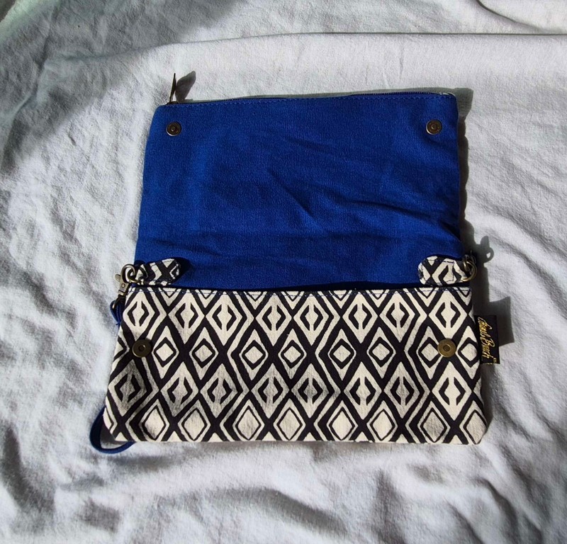 Laurel Burch FLAP CLUTCH Indigo Cats Butterflies Accents Bag Handbag 2015 gallery