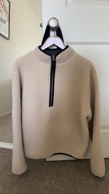 District Vision Men’s Half-Zip Pile Fleece — Size M