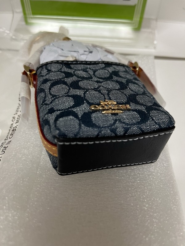 NWT Coach Mini Val Duffle Bag Charm In Signature Chambray C8223 gallery