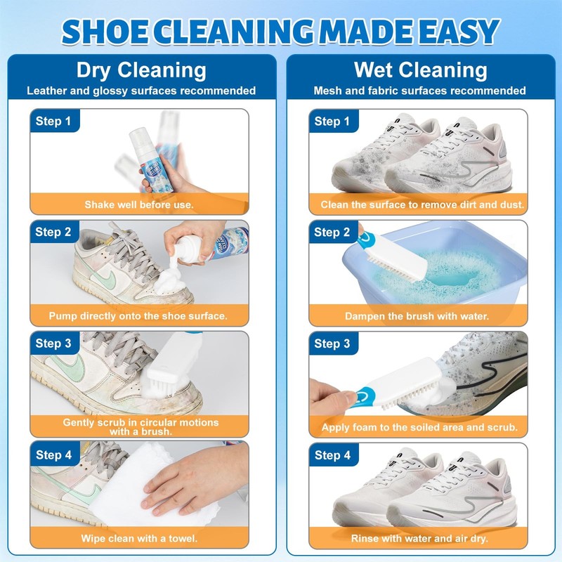 Jevvu Shoe Cleaner, Cleaner - 6.76 fl oz (2 Pack), 2 Pack Fl Oz gallery