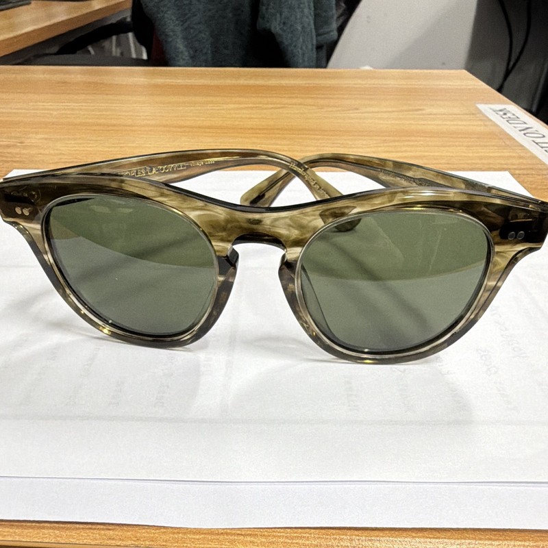Oliver Peoples Rorke OV5508SU Round Green Plastic Frame Green Tinted 49-21