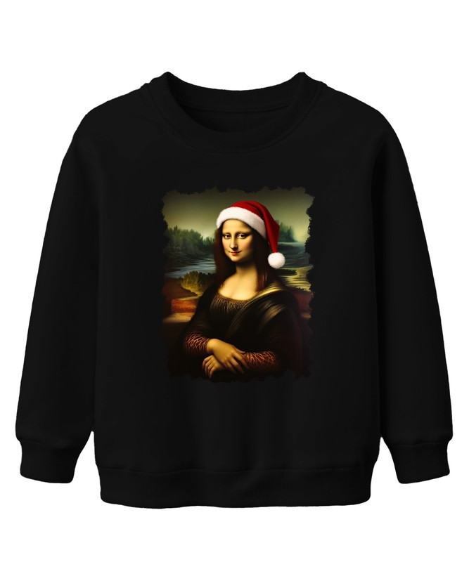Christmas Hat Renaissance Portrait Parody Classic Gift Unisex Kids Swe