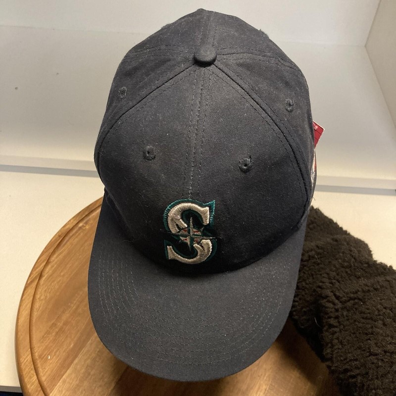 Mariners Hat Adjustable 90s 00s Seattle S Logo Baseball MLB OSFM Game-day Cap gallery