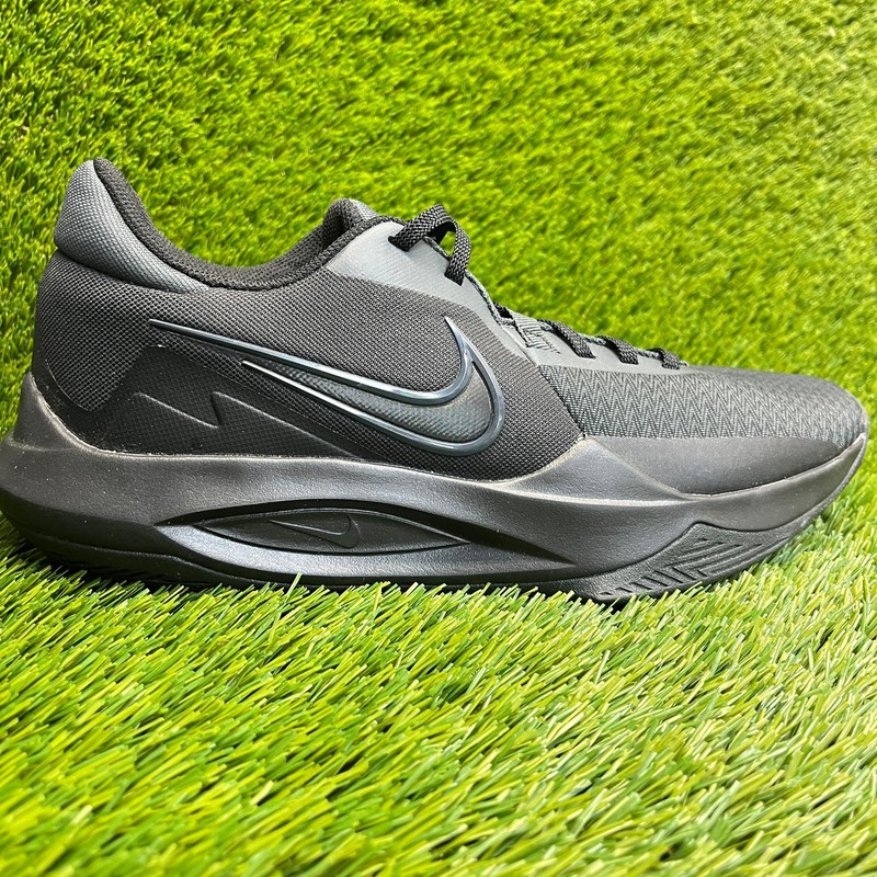 Nike Precision 6 Mens Size 10.5 Black Anthracite Gray Basketball Shoes Sneakers