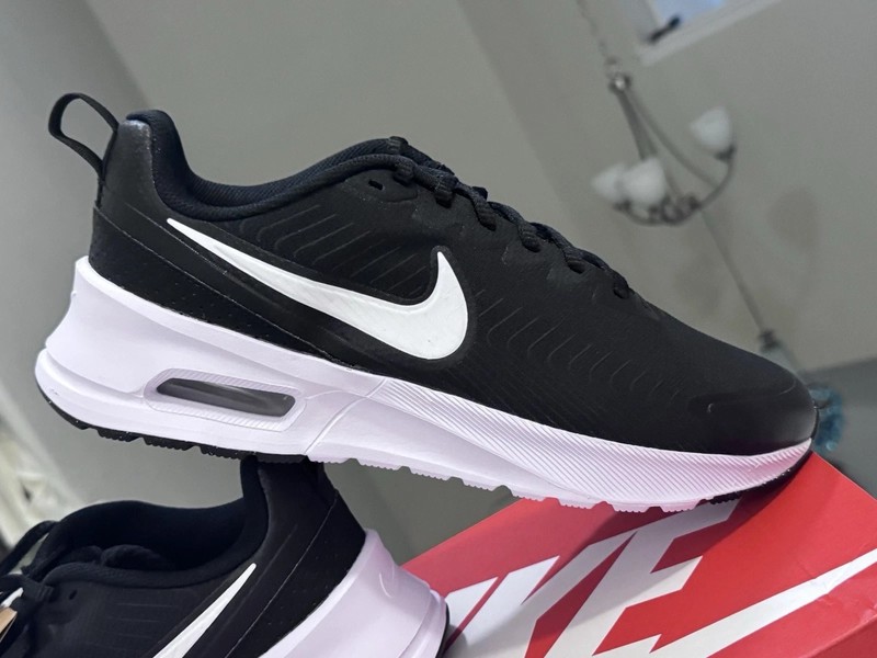 NIKE Air Max Nuaxis Men’s 10 Woman's 11.5 Black/White Athletic Shoes FD4329-001 gallery