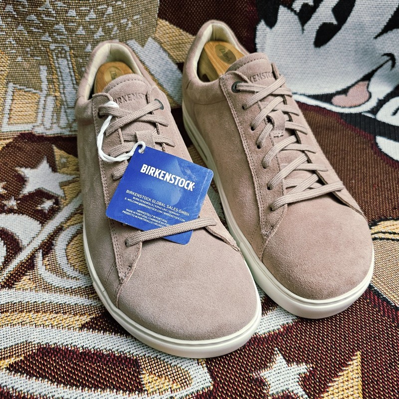 Birkenstock Bend Low II Men’s Suede Leather Sneaker EU 45 | US Mens 12 Pink Clay
