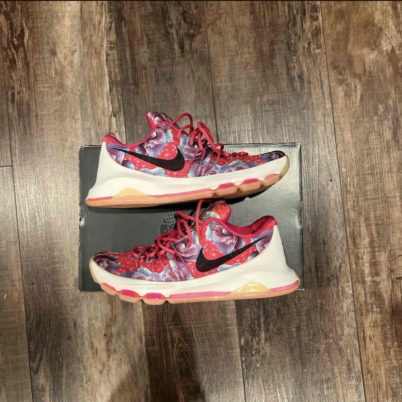 Nike KD 8 Aunt Pearl Sneakers Size 10 819148-603