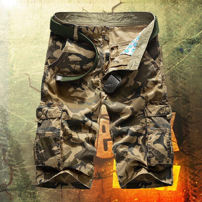 Mens Army Camouflage Shorts Cargo Shorts Half Pants Summer Casual Shorts gallery
