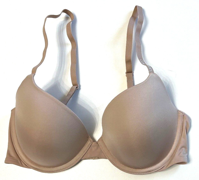 Calvin Klein 32B Pure Micro Lightly Lined T-Shirt Bra NWOT QP2586O Nude