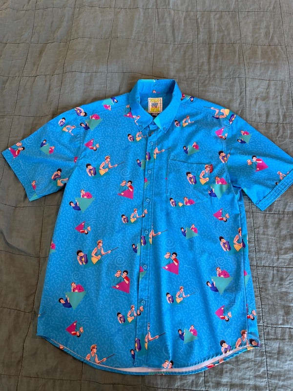 RSVLTS Saved by the Bell 90’s Retro Button Up Shirt