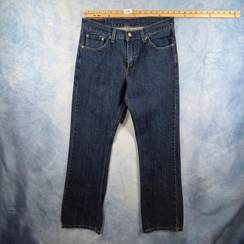 Levis 527 Slim Bootcut Jeans Mens 32×32 Dark Wash Denim Blue 05527-4010