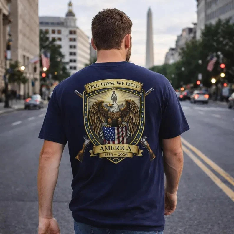 America 250 Patriotic Eagle Crest Commemorative T-Shirt USA Men Women