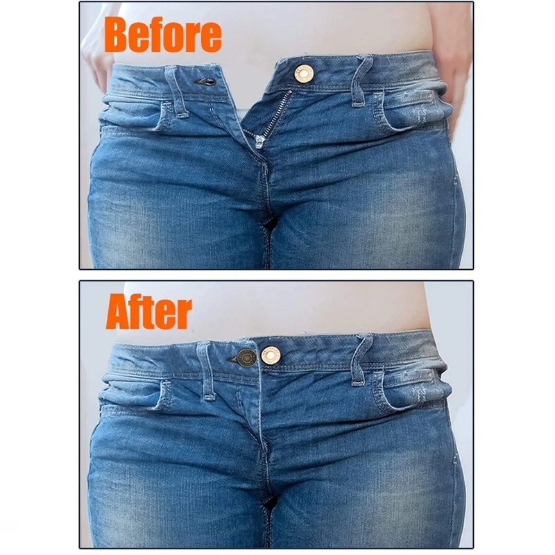 6PCS Jeans Button Extender Adjustable Waist Extender for Men Women Pants gallery