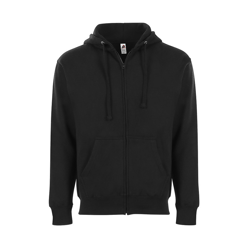 Adult Essential ZIP UP Plain Hoodie Cotton Hooded Fleece Warm Unisex Sweatshirt