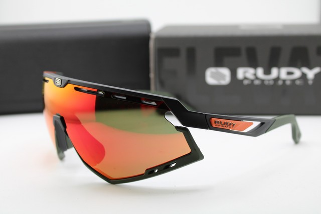 NEW RUDY PROJECT DEFENDER 224 SP52-06 GREEN ORANGE AUTHENTIC SUNGLASSES 154–
