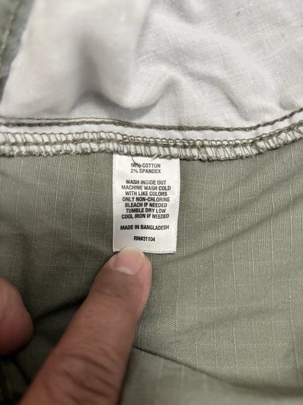 Ocean Coast Big & Tall Camo Ripstop Cargo Pants 50 Waist Stretch Pockets gallery