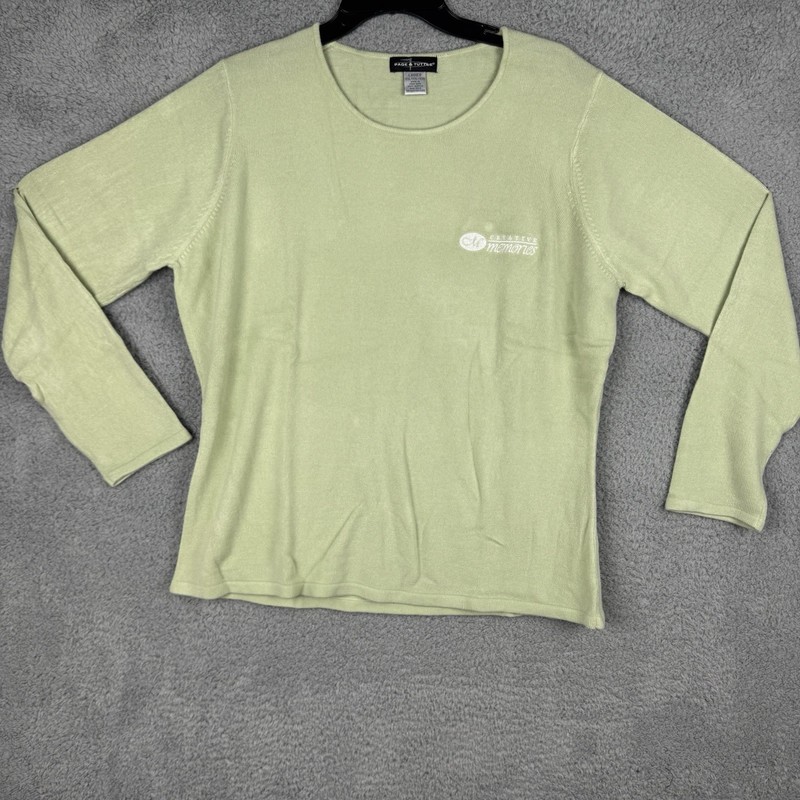 Creative Memories 2XL Green Pullover Shirt Womens Embroidered Page & Tuttle New