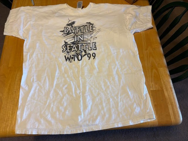 1999 WTO Battle in Seattle Shirt World Trade Organization Free Shipping