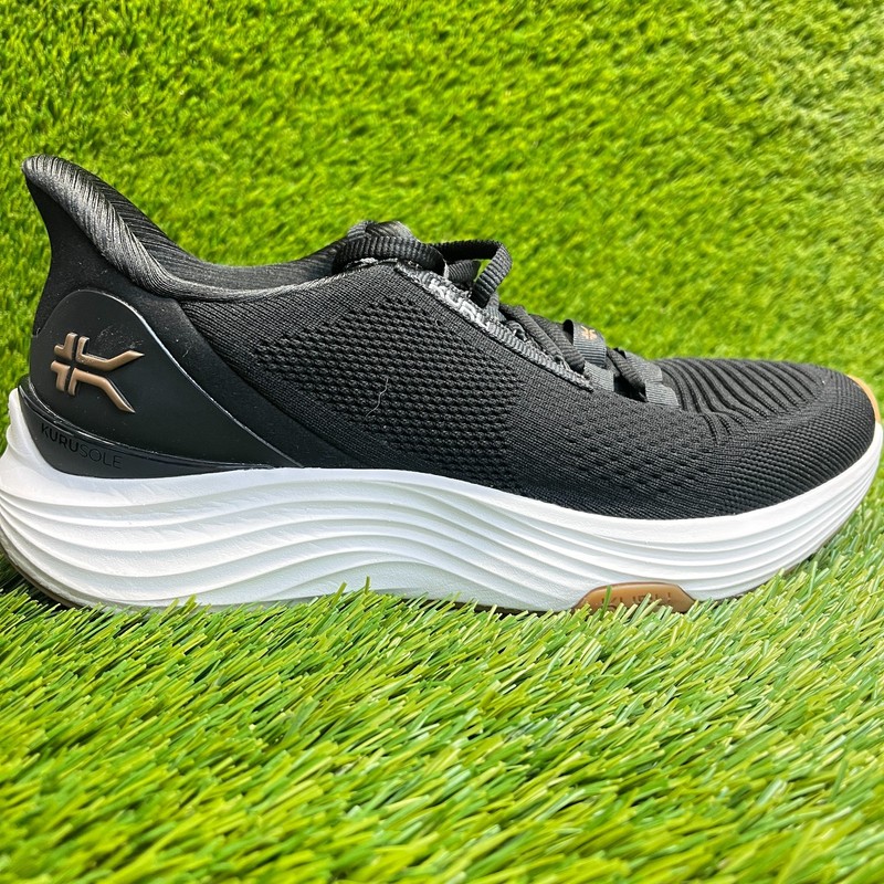 Kuru Atom 2 Womens Size 9 Black White Athletic Running Walking Shoes Sneakers