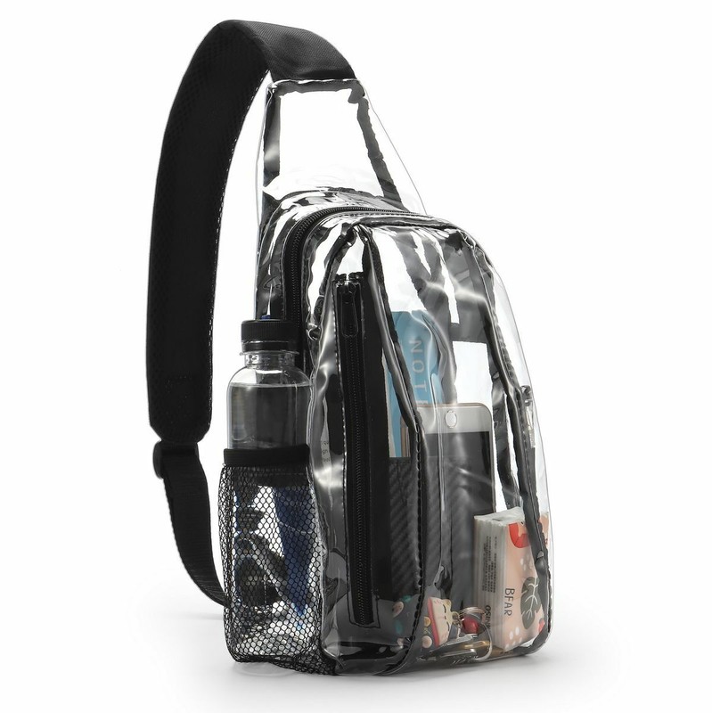 Clear Fanny Pack Men Women Waist Pouch Belt Bag Crossbody Gym Stadium Security gallery
