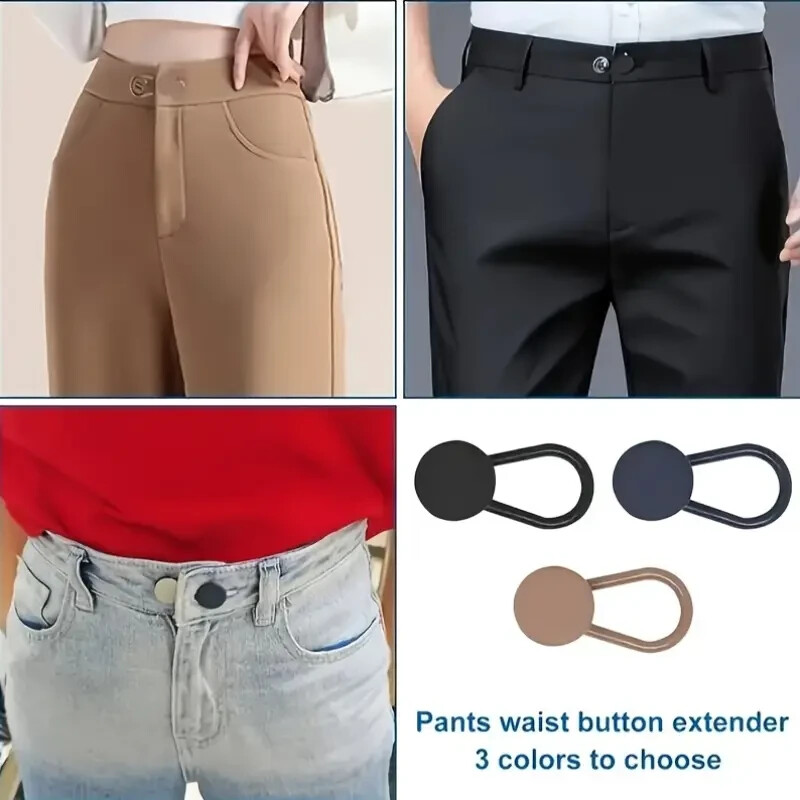 12Pcs Button Extenders For Jeans Pants Waistband Expander Pants Waist Extension gallery