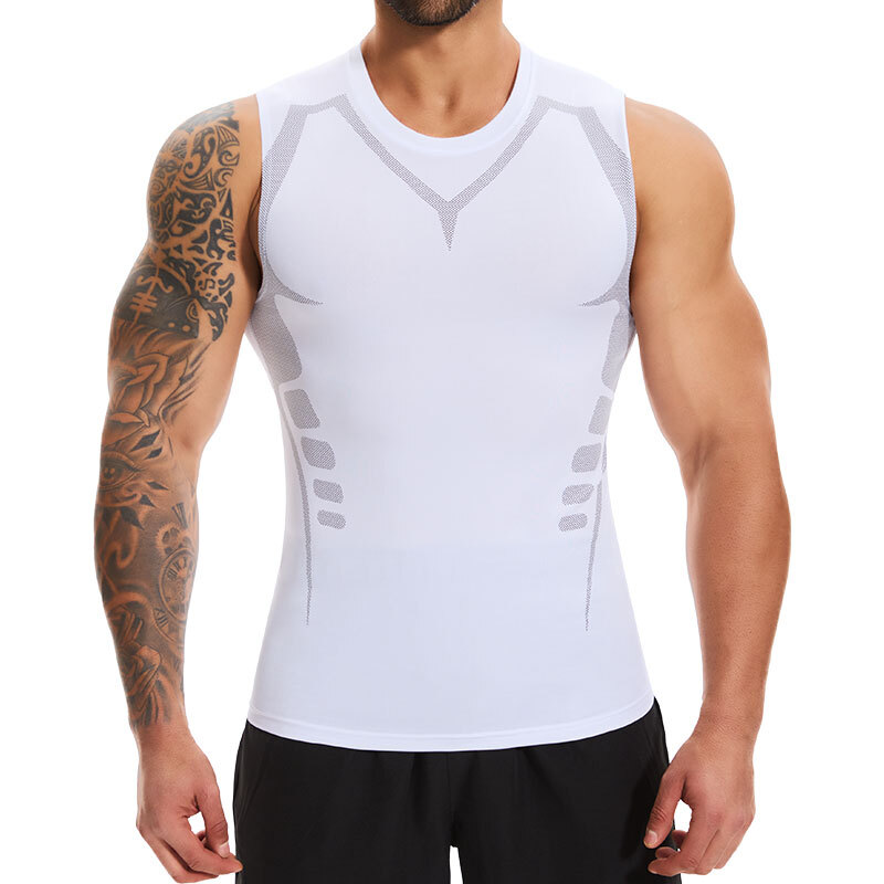 1-2 PACK Mens Compression Vest Tank Top Quick-Drying Sleeveless Breathable Gym