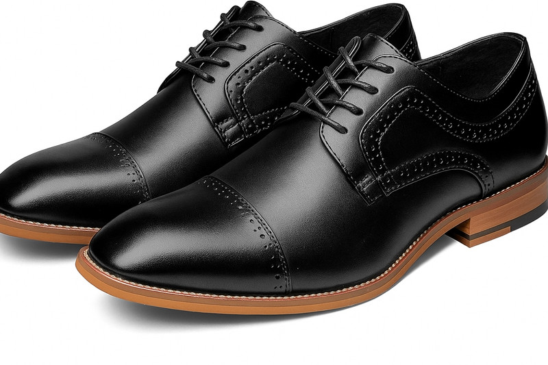 Stacy Adams Dickinson Black Noir Lace-Up Business Shoes Men’s Size 7 M